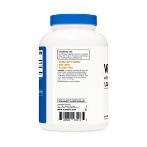 Vitamina C 1000Mg Con Rose Hips Nutricost Rosa Mosqueta