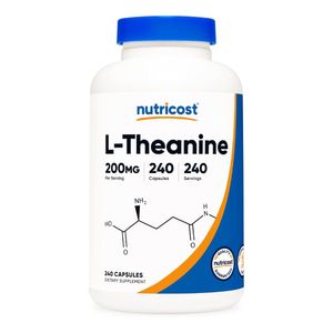 Nutricost L Teanina Theanine 200 Mg 240 Cápsulas