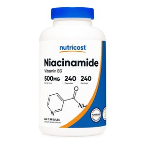 Nutricost Niacinamida (vitamina B3) 500 mg, 240 cápsulas