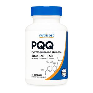 Nutricost, PQQ quinona pirroloquinolina 20 mg 60 cápsulas