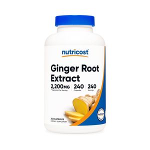 Extracto de raíz de jengibre kion ginger root 240 cápsulas