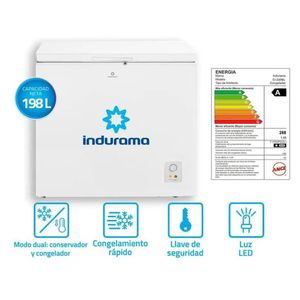 Congeladora horizontal Indurama de 198L CI 220BL