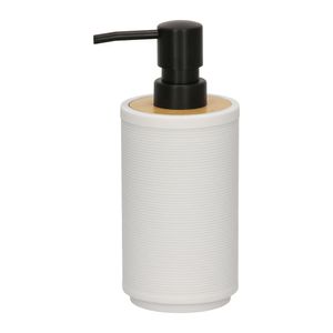 Dispensador Jabón de Plástico y Bambú 330 ml