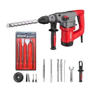Rotomartillo SDS Plus 1050W + Cinceles Rankor RH105001-RCS910401