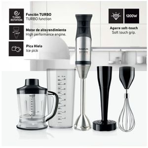 Batidora de Inmersión Mod. Bapi 1200 Premium Complete 20 Velocidades