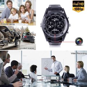 Reloj Iinfrarojo Espia C6 32GB Correa Metal Negra, Vision Nocturna Fotos Audio Video FullHd