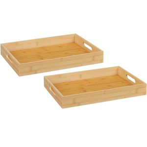 Bandeja de Bambú Pack X2 de 38 x 25