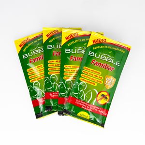 Repelente de Insectos Familiar BUBBLE SACHET 10 ML CAJA 20 UND
