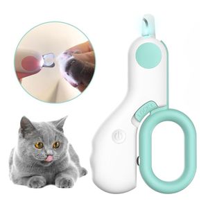 Cortauñas Led Para Gatos Cachorros y Animales Pequeños Pet Gravity Azul