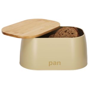 Caja para Pan con Tapa de Bambú 10 lt