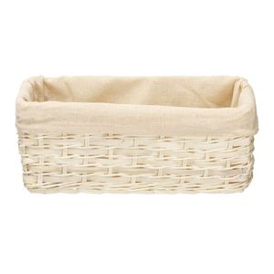 Canasto Rattan con Forro M 26x15,5x10 cm