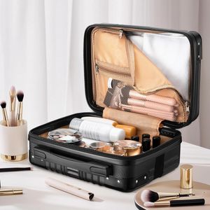 Maleta De Mano Para Viaje Con Cerradura Peso Ligero Rigida - Negra