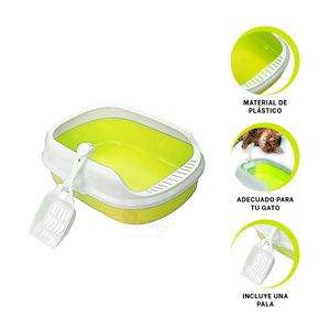 Arenero Removible para Mascota en Tono Verde Y+Agendita