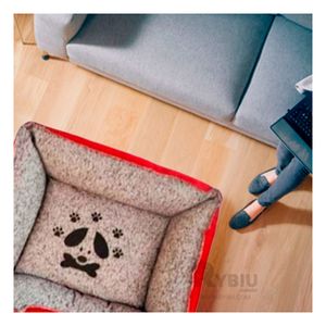 Cama para Perro Comfortable de Color Rojo en Talla XXL