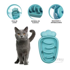 Plato para Mascota Eficaz de Color Verde Y+Papel de Regalo