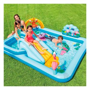 Centro de Juego Jungla en Color Celeste