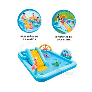 Centro de Juego Jungla en Color Celeste