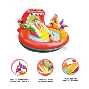 Centro de Juegos Happy Dino en Color Rojo