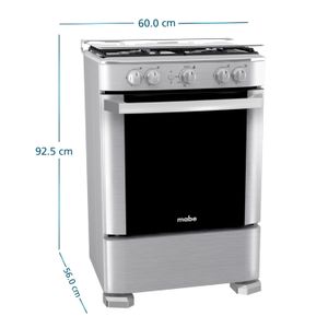 Cocina Mabe a Gas 4 Hornillas CMP6035FX1