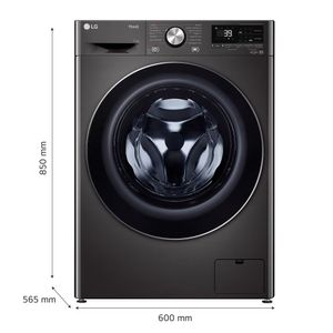 Lavadora LG WM11BVC3S6 11Kg Negro Acero
