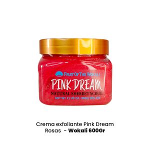 Crema Exfoliante Pink Dream Rosas Wokali 600gr