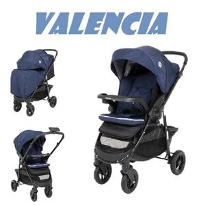 Coche cuna Valencia Baby Happy - Azul