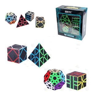 Set de Cubos Magicos Rubik 4 Cubos Carbon
