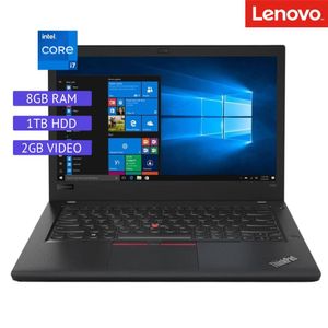 Laptop Semi Nueva Lenovo ThinkPad T480 - Core i7 8ª Gen - 8GB RAM - 1TB HDD - 2GB Video - 14"