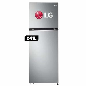 Refrigeradora LG GT24BPP 241L Door Cooling Top Freezer Plateada