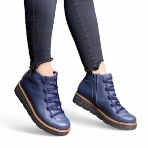 Botin Mujer Casual Ferri 2086L-50 Color Azul
