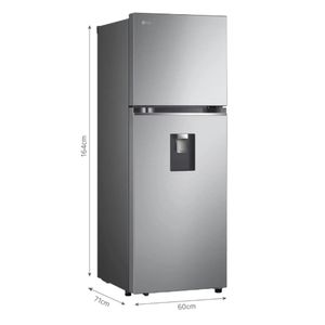 Refrigeradora LG Top Freezer 314L con Door Cooling - GT31WPP Plateado