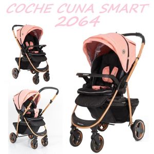 Coche Cuna Mango Reversible Smart2064 - Rosa