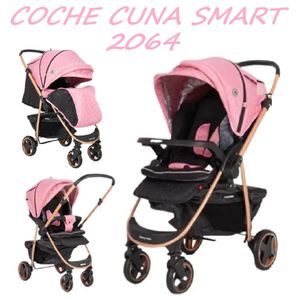 Coche Cuna Mango Reversible Smart2064 - Rosado