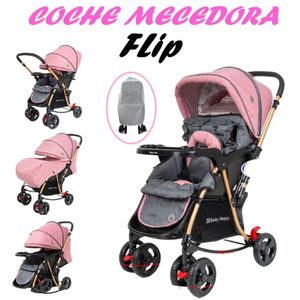 Coche Mecedora Mango Frontal Flip -Rosado