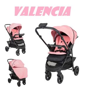 Coche cuna Valencia Baby Happy - Rosa