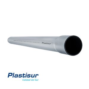 Tubo PVC Plastisur 1" x 5m Agua Fría sin Rosca