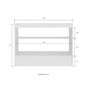 Mueble bajo lavadero 120cm Orange