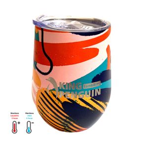 Vaso Térmico de Acero Inoxidable 355ml King Penguin con Tapa Antiderrame modelo Wild Penguin