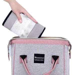 Canguro Porta Bebe Diseño Vientre Mamá - Rosado con malla blanca