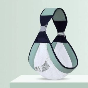 Canguro Fular Porta Bebe Diseño Vientre Mamá - Verde con malla blanca