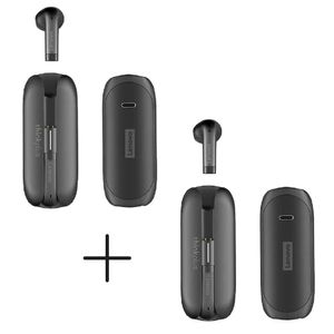 Audífonos Inalámbricos Bluetooth Lenovo TW60 Negros Pack x 2 Unidades