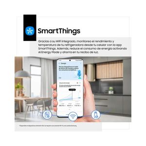 Refrigeradora Samsung Top Mount Freezer 384L Silver RT38DG6730S9PE C/Disp.