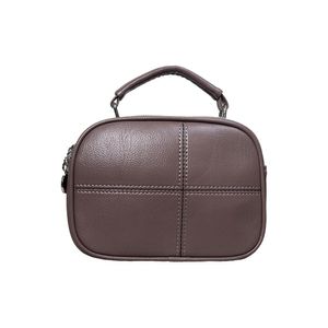 Cartera Pequeña de Mano y hombro Marron + Cartera Floreada