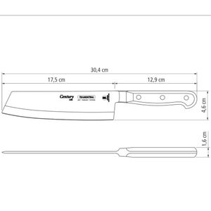 Cuchillo Tramontina Century con Lámina en Acero Inoxidable 7" 24024-007