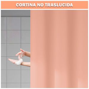 Cortina de Baño Moderna Impermeable Accesorio para Ducha Melón U11