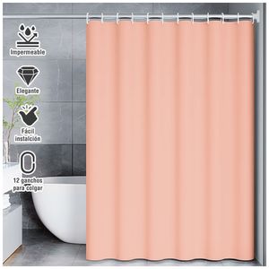 Cortina de Baño Moderna Impermeable Accesorio para Ducha Melón U11