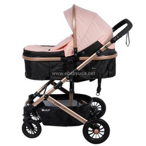 Coche Cuna Moisés de Lujo «COMFORT» - Rosado