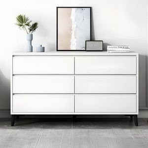 Cómoda Aube 6 Cajones Blanco 100 cm Huk