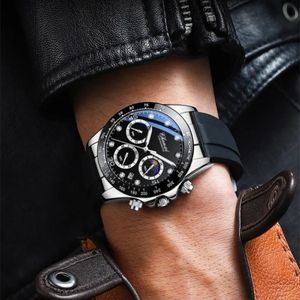 Reloj Lujo CHENXI 958B Cronografo Negro