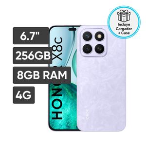 Smartphone HONOR X8C 6.7" 8GB 256GB 108MP+5MP Morado